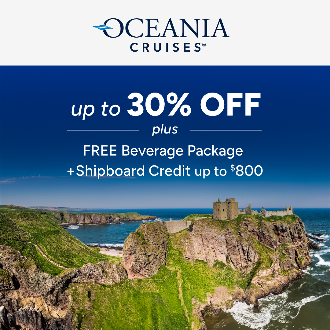 Don't miss out on exclusive savings for your next adventure to Europe, the Mediterranean, Alaska, &amp; more! Enjoy up to 30% off select sailings, plus a complimentary Beverage Package and up to $800 in Shipboard Credit.

Offer ends May 31, 2025!

Book Now: bit.ly/4ewvSX5