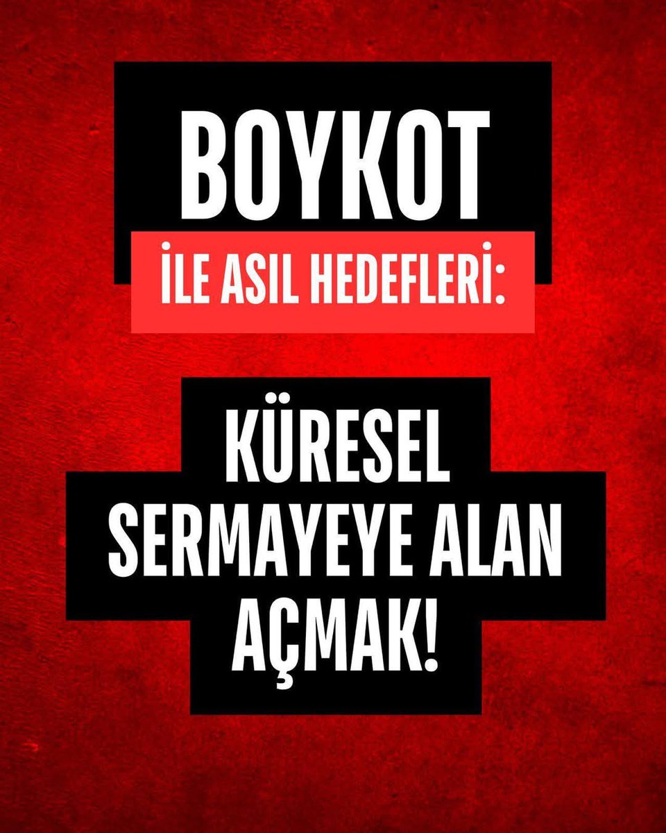 📌 Asıl Hedef Milli İradeye Saldırmak.
#BoykotDeğilMilliZarar