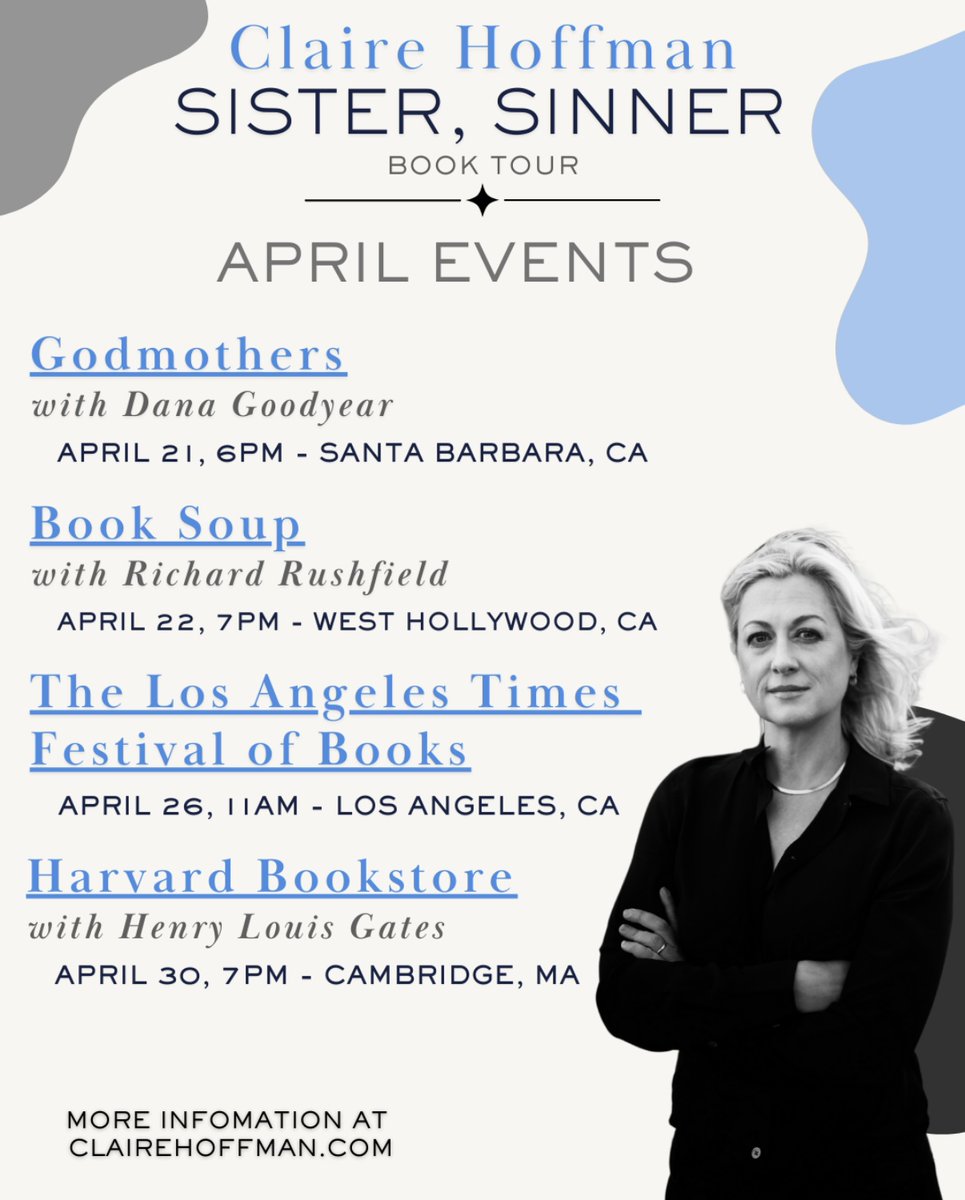 Tara Roth (@taranellroth) on Twitter photo My dear friend and <a href="/GoldhirshFdn/">Goldhirsh Foundation</a> director <a href="/clairedhoffman/">claire hoffman</a> has a new book coming out soon: Sister, Sinner: The Miraculous Life and Mysterious Disappearance of Aimee Semple McPherson. One of America’s most famous evangelists, McPherson is an LA icon who created the first My dear friend and <a href="/GoldhirshFdn/">Goldhirsh Foundation</a> director <a href="/clairedhoffman/">claire hoffman</a> has a new book coming out soon: Sister, Sinner: The Miraculous Life and Mysterious Disappearance of Aimee Semple McPherson. One of America’s most famous evangelists, McPherson is an LA icon who created the first