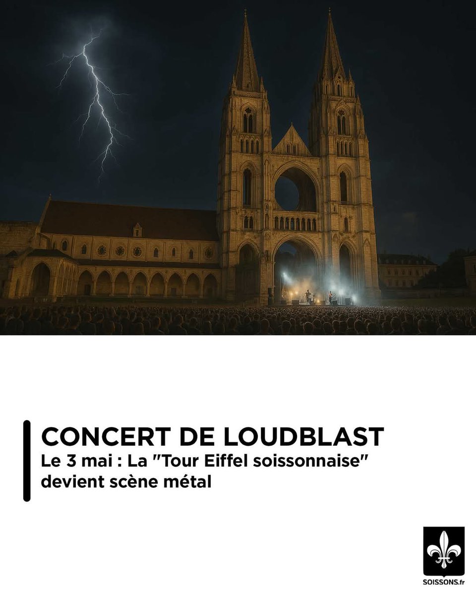 Le 3 mai, Loudblast célèbre son anniversaire à Soissons au pied de Saint Jean des Vignes, avec Protogonos et Drifting Away ! 
 15 € sur HelloAsso
📰 Lire l’article complet : soissons.fr/h3mr

 #Soissons #GrandSoissons #culture #metal