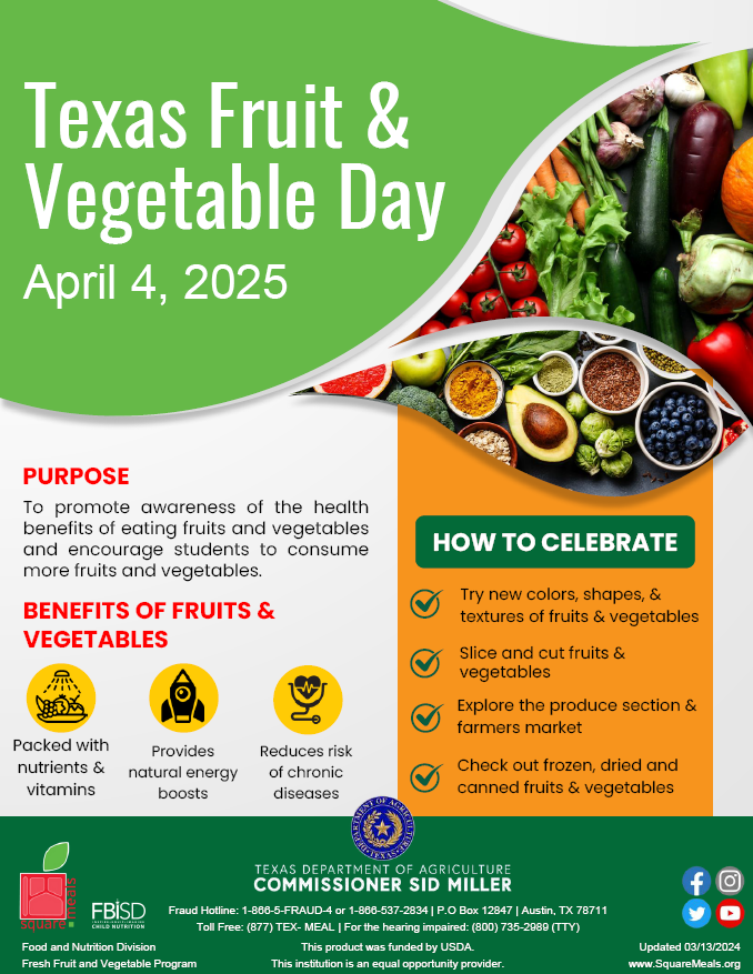 FBISDFoodie's tweet photo. This Friday is Texas Fruit & Vegetable Day! We're topping our pizza with freshly harvested basil from our Flex Farm. ๐๐ฑ Don't miss this fresh, local flavor! #FBISD #FBISDFoodie #TexasFruitAndVeggieDay #TexasHarvest #TexasGrown #FarmToTray #SchoolMeals https://t.co/CYGjyB90tc