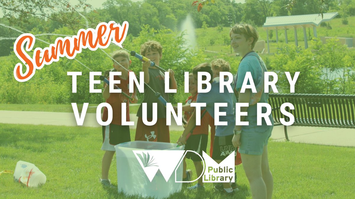 Earn Silver Cord hours &amp; give back! Teens 13+ (completed 7th grade) can apply to be a Summer Teen Library Volunteer starting April 1, 2025 until spots are filled. Apply online only at wdmlibrary.org/volunteer. Interviews &amp; training in May. Don’t miss out—apply today!