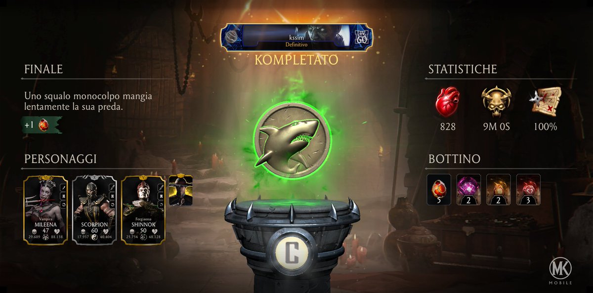 SamueleCapano's tweet photo. Ho kompletato una Corsa nella Kripta su Mortal Kombat Mobile! Vedi Statistiche Corsa nella Kripta https://t.co/DyStrB02eO