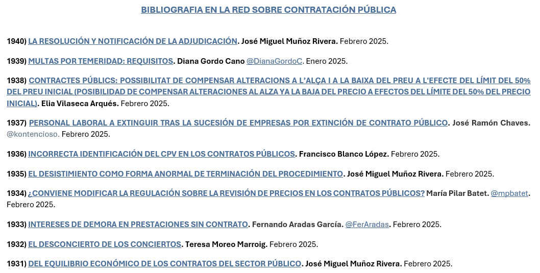 Contrato de obras (@contratodeobras) on Twitter photo contratodeobras.com/2025/04/biblio… <a href="/DianaGordoC/">Diana Gordo Cano</a>; <a href="/kontencioso/">JR Chaves</a>; <a href="/mpbatet/">Maria Pilar Batet</a>; <a href="/FerAradas/">Fer Ara das</a>; Élia Vilaseca Arqués; <a href="/contractaciocat/">Contractació</a>; Francisco Blanco López; José Miguel Muñoz Rivera; Teresa Moreo Marroig. contratodeobras.com/2025/04/biblio… <a href="/DianaGordoC/">Diana Gordo Cano</a>; <a href="/kontencioso/">JR Chaves</a>; <a href="/mpbatet/">Maria Pilar Batet</a>; <a href="/FerAradas/">Fer Ara das</a>; Élia Vilaseca Arqués; <a href="/contractaciocat/">Contractació</a>; Francisco Blanco López; José Miguel Muñoz Rivera; Teresa Moreo Marroig.