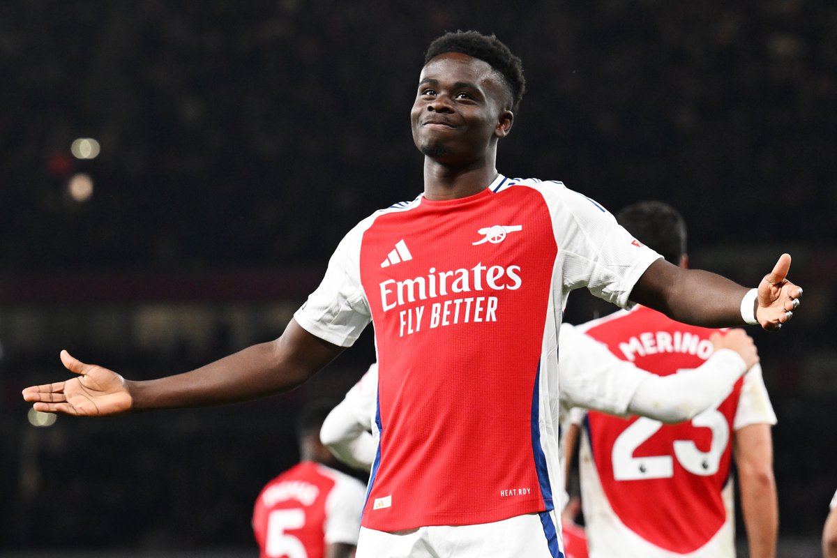 66' Saka comes on 🔁
73' Saka scores ⚽️

#ARSFUL
