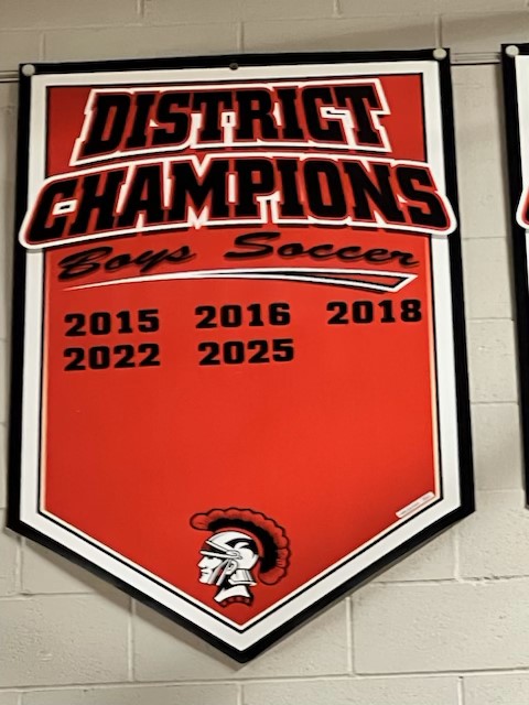 JMS boys soccer championship for this year is up on the banner!!!