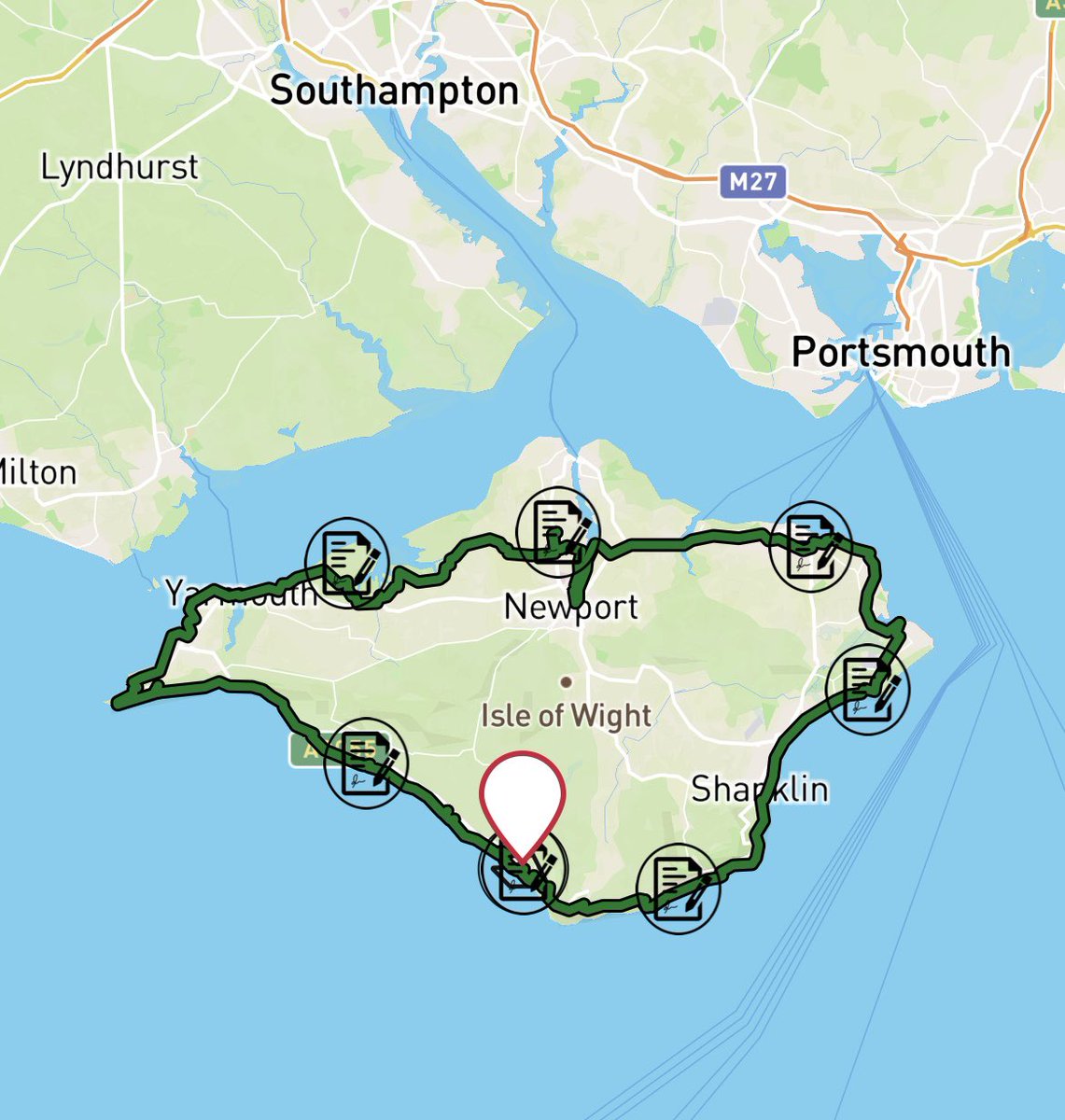 Tomorrow it’ll be 30 days until my Isle of Wight walking challenge, with London to Brighton a couple of weeks later. Just looking at the course, the Isle of Wight walk alone is going to be pretty brutal. 

Both are for <a href="/Shelter/">Shelter</a> - please support their vital work if you can.