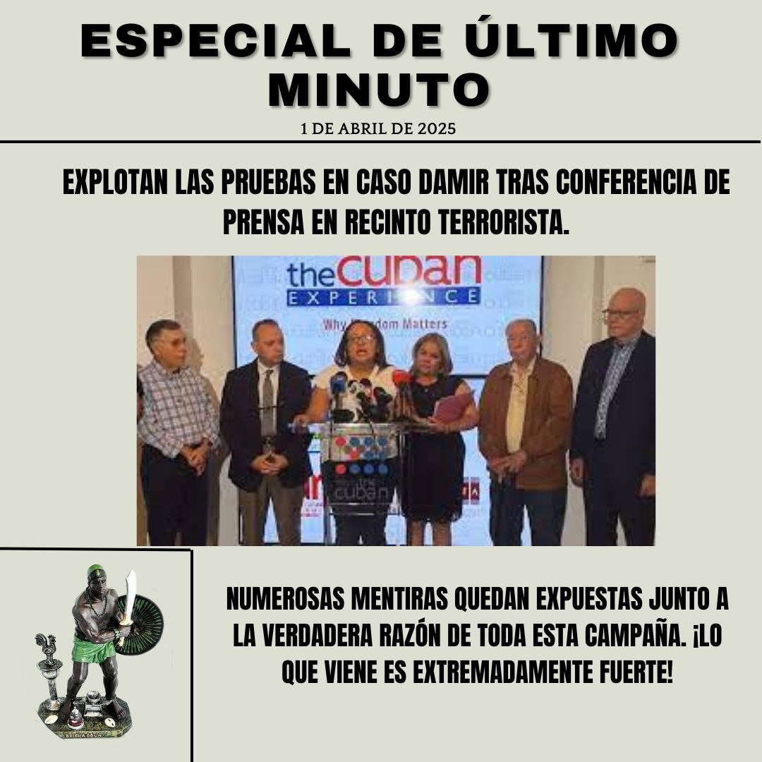 Explotan las pruebas en caso Damir tras conferencia de prensa en recinto terrorista. Numerosas mentiras quedan expuestas junto a la verdadera razón de la campaña desatada contra el sistema de salud cubano. Lo que viene es extremadamente fuerte. Hoy en YouTube. #Cuba