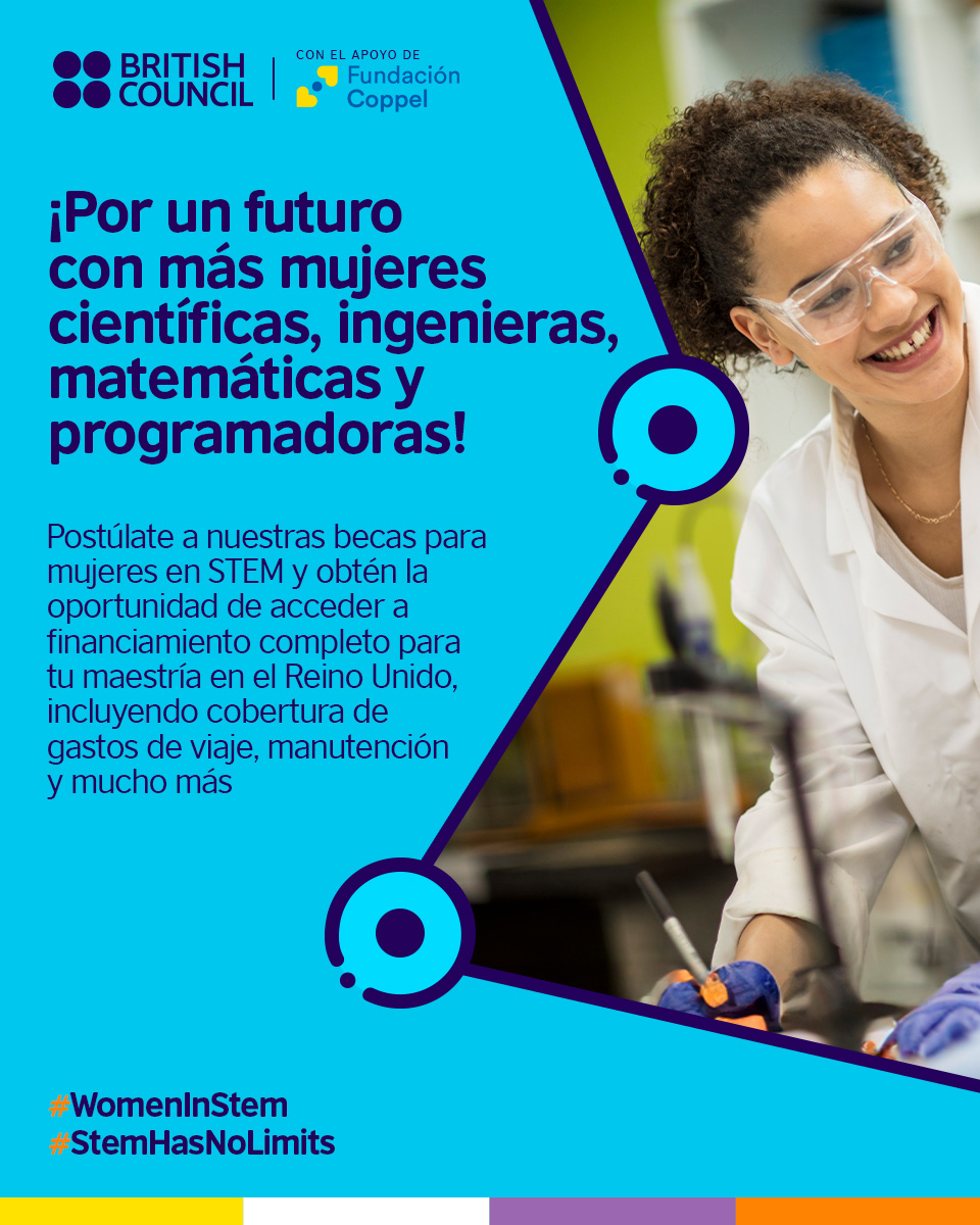 British Council (@mxbritish) on Twitter photo Las becas #MujeresEnSTEM de <a href="/BritishCouncil/">British Council</a> y la Fundación Coppel ayudan a brindar oportunidades para un futuro más diverso y equitativo, un mundo con más científicas e investigadoras.
Obtén más información en: bit.ly/42fTXy6 Las becas #MujeresEnSTEM de <a href="/BritishCouncil/">British Council</a> y la Fundación Coppel ayudan a brindar oportunidades para un futuro más diverso y equitativo, un mundo con más científicas e investigadoras.
Obtén más información en: bit.ly/42fTXy6
