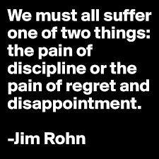 perfectediting's tweet image. “We must all suffer one of two things: the pain of discipline or the pain of regret and disappointment.”