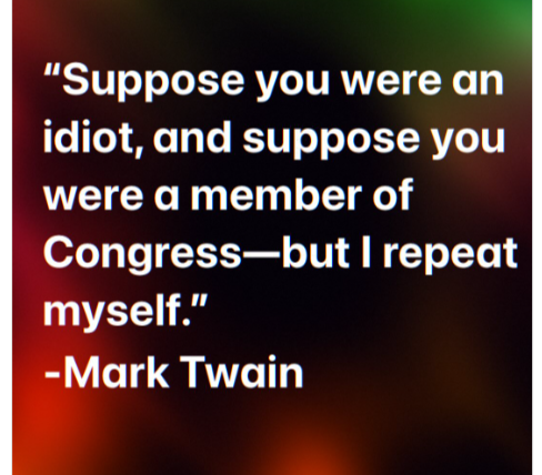 JustFunStuff53's tweet photo. @Acyn There are a lot of GOP contenders for dumbest in the #HouseGOP ...but Boebert takes first prize.
Mark Twain must have been speaking of #RepBoebert https://t.co/iFuGKlnlCM