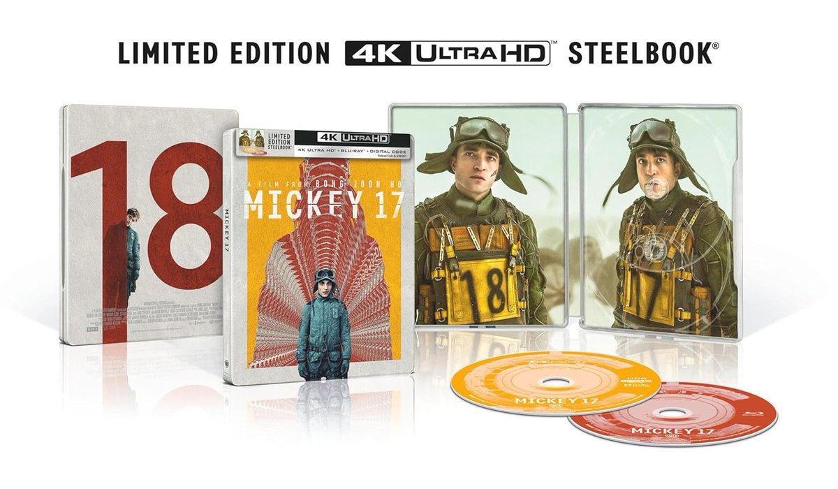 IrishFilmCritic's tweet photo. The Mind-Bending Sci-Fi Thriller #Mickey17 Arrives On 4K Ultra HD™, Blu-ray™, &amp; DVD May 13 https://t.co/dUlzMGGSl1 @WBHomeEnt @Mickey17Movie https://t.co/zSIv3VPMXS