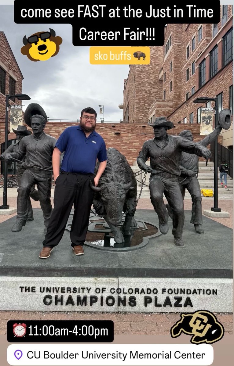Do not come see FAST and alum, Alex, at the Just in Time Career Fair today... APRIL FOOLS! We can’t wait to see you there🤩
📍University Memorial Center
⏰11:00am - 4:00pm

#skobuffs #yFAST