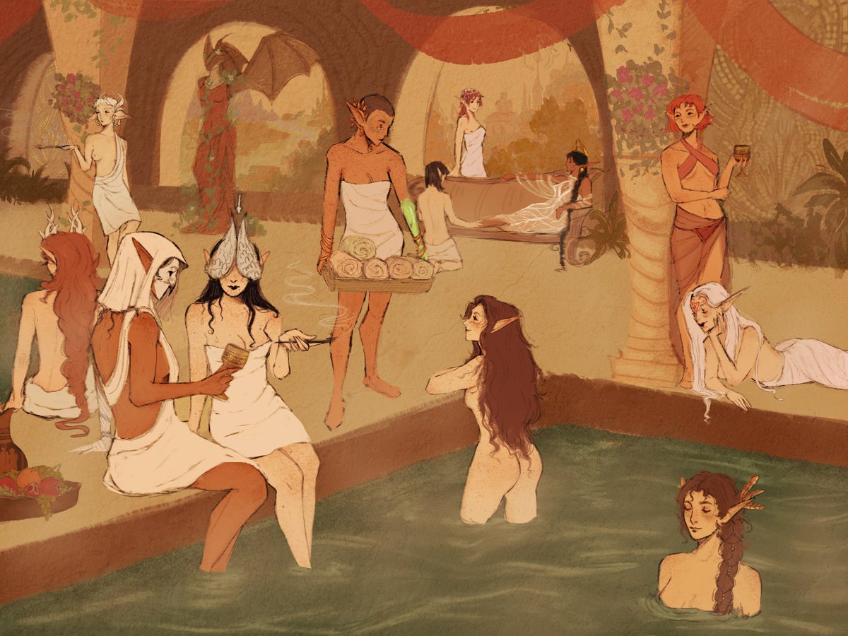 Kaktus_Mint's tweet image. Relax, darling. It's spa day!