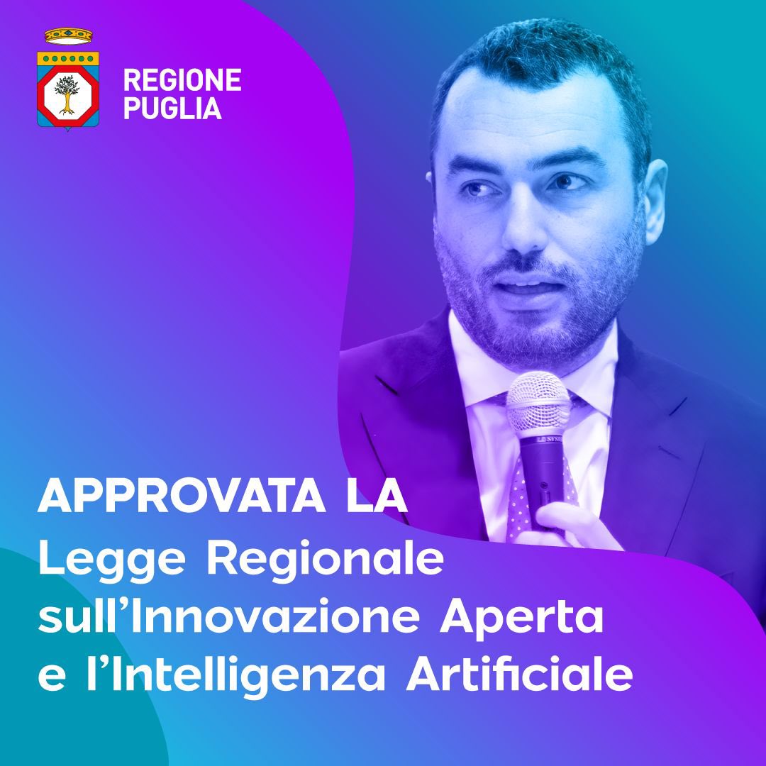 ADelliNoci's tweet photo. @RegionePuglia #Artificial_Intelligence #openinnovation https://t.co/fkvOsQt72e