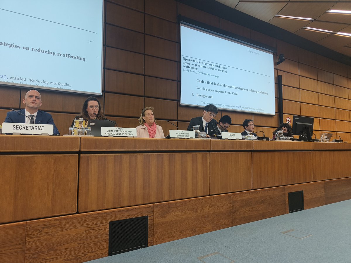 We reconvened today to establish the UN Model Strategies for Reducing Reoffending, for which consensus remains the key 🗝️ for all States to move forward. As the Chair, Japan is committed to leading this process successfully ✅