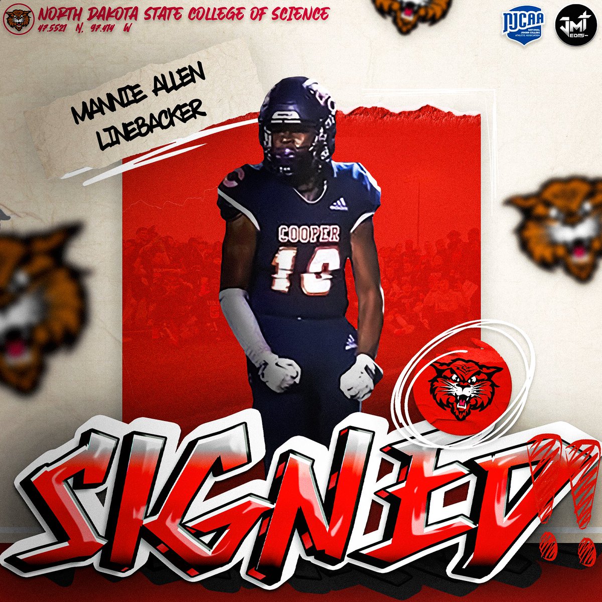 Minnesota ⏩ North Dakota

A TFL machine! We welcome <a href="/Mannie_Allen10/">Mannie</a> to the Wildcat Family!