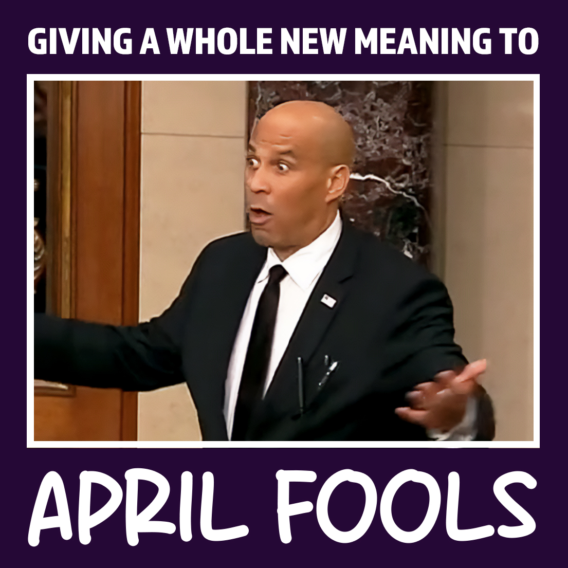 #corybooker #filibuster #AprilFools