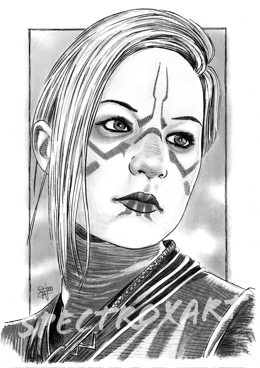 "When you face one Nightsister of Dathomir, you face us all." Tina Ivlev as Merrin (Star Wars Jedi: Fallen Order).

#starwars #starwarsvideogames #JediFallenOrder #jedisurvivor #nightsisters #merrin #TinaIvlev 

A4 Ball-Point Pen &amp; Pencil.

ebay.co.uk/usr/spectroxart