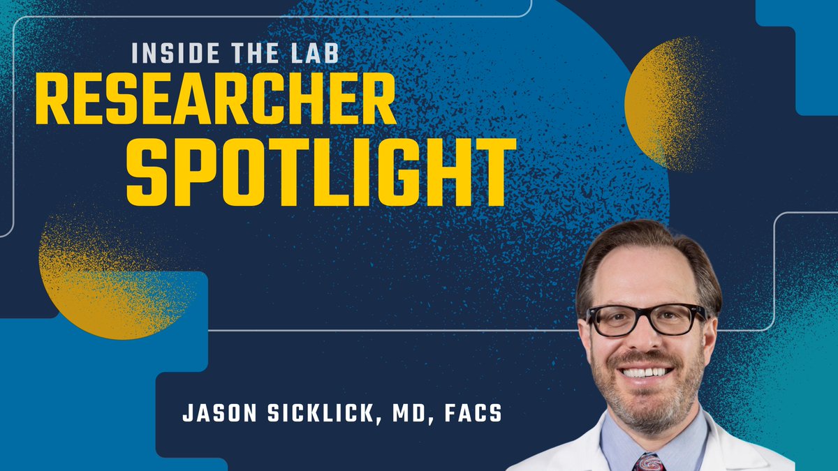 UC San Diego Health Moores Cancer Center (@ucsdcancer) on Twitter photo Get to know MCC's <a href="/JasonSicklick/">Jason Sicklick</a> in the latest #ResearcherSpotlight.
Discover how this renowned surgical oncologist and co-lead of our Structural and Functional Genomics research program is advancing care, including his latest research on GIST: bit.ly/3XDvbFm. Get to know MCC's <a href="/JasonSicklick/">Jason Sicklick</a> in the latest #ResearcherSpotlight.
Discover how this renowned surgical oncologist and co-lead of our Structural and Functional Genomics research program is advancing care, including his latest research on GIST: bit.ly/3XDvbFm.