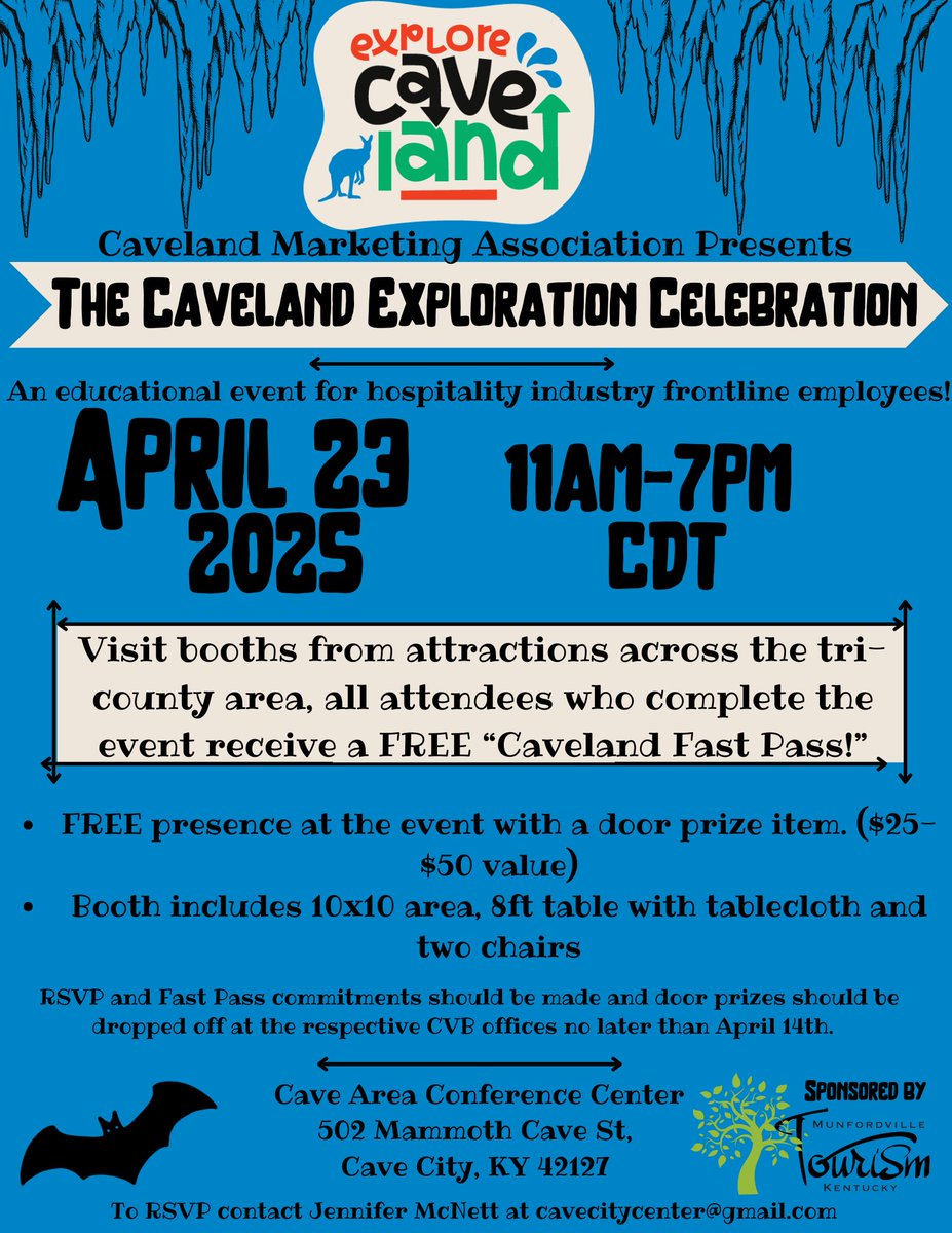 We invite our attractions, restaurants, lodging partners, and shops to set up at this upcoming event! Don't miss being a part of this to ensure that every tourist in the area knows about your business via our local hospitality industry's frontline employees! 👏