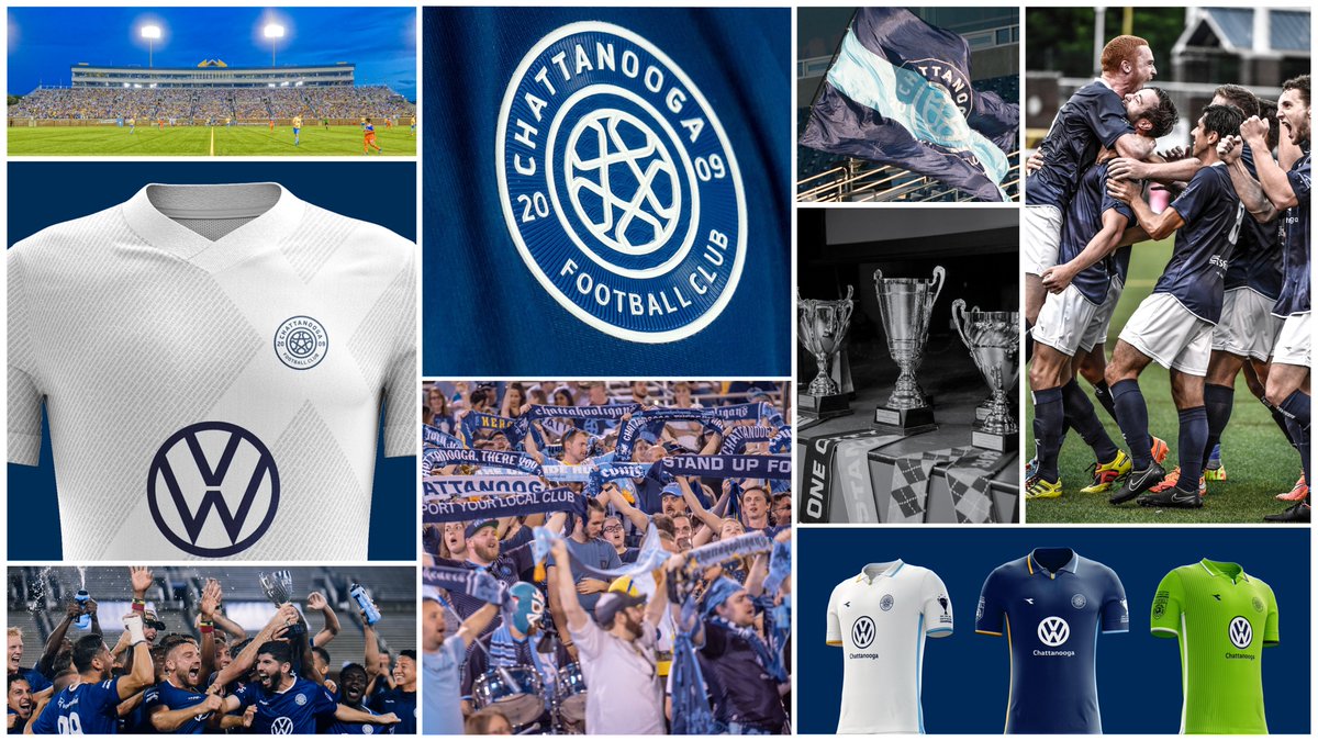 Go Blue! Our very own Paul Rustand co-founded Chattanooga FC and had the honor of branding the club for 15 years. In honor of tomorrow’s huge local match, we’re posting some photos from many events over the past years.