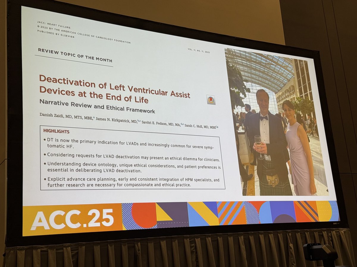 hull_md's tweet image. Yesterday’s #ACC25 session on ethical issues in mechanical circulatory support featured many cardiologists indelibly touched by the kindness and generosity of our mentor, colleague, and friend Jim Kirkpatrick whose #cardioethics legacy we aspire to honor @ACCinTouch