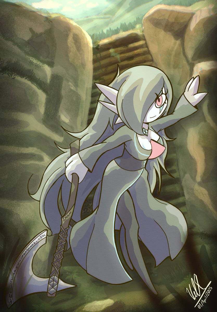 Frigg on a hiking adventure #Gardevoir