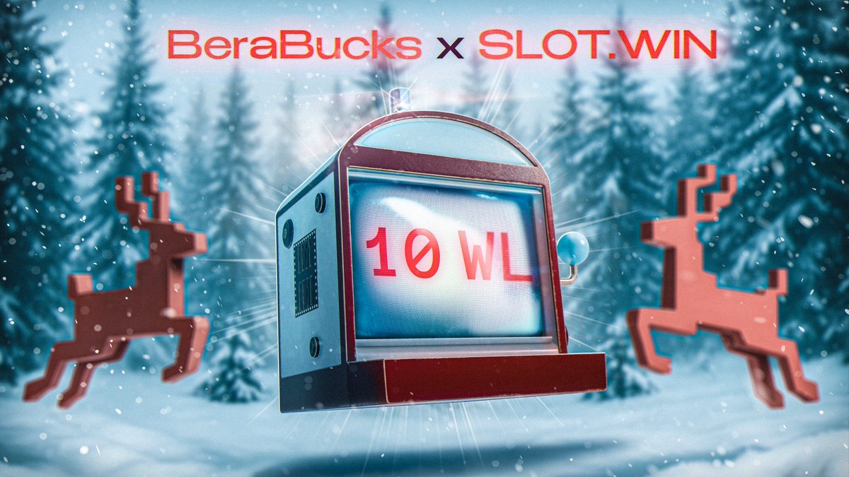 🎰 Berabucks x SlotWin — 10 WL Giveaway 

<a href="/SlotWinX/">SLOT.WIN</a> is bringing next-gen GambleFi to @Berachain — the waitlist is live at slot.win 🚀 

We’re giving away 10 WL spots for the Win Machines NFT mint — 1,000 free-mint slots with high-utility rewards. 

Claim your spot