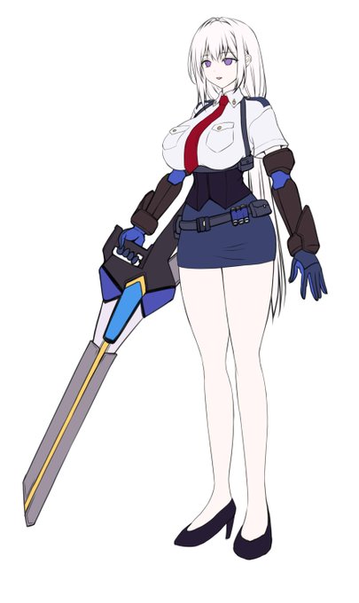 ノースリーブにするか悩んだ。あとで変えるかもだけど暫定でこれ。 