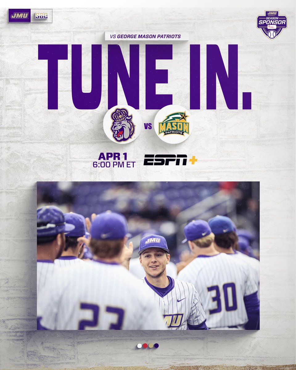 We hope April Fools isn’t causing you too much trouble! We wouldn’t do that to you though because we have an exciting <a href="/JMUBaseball/">JMU Baseball</a> game lined up for you to watch on ESPN+ at 6PM today! 🤩