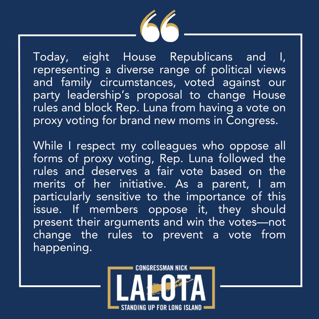Congressman Nick LaLota tweet media