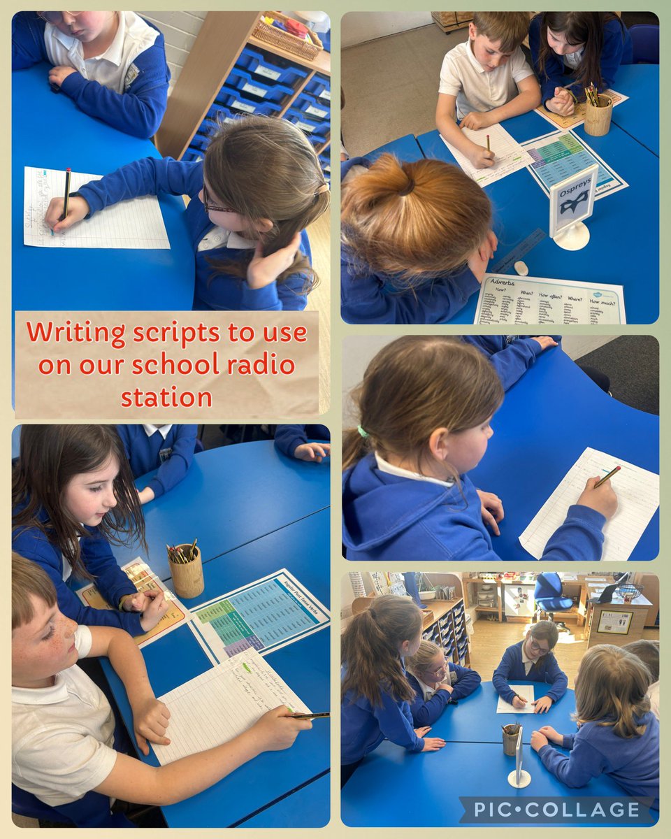 As part of our Learning Showcase, the children worked in groups to write their own scripts. They will use these to record their own promos using the school’s radio station. Stay tuned to see what they do with them…
