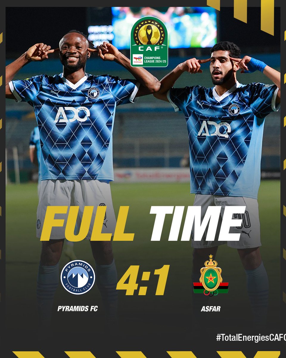 CAFCLCC's tweet image. Fiston Mayele &amp;amp; Ibrahim Adel run the show by scoring two goals each. 🚀

#TotalEnergiesCAFCL