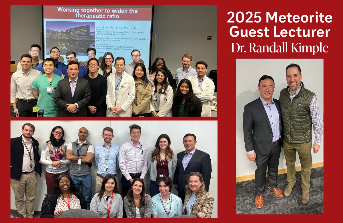 WashU Medicine Radiation Oncology (@washumedradonc) on Twitter photo Thank you for the fantastic Meteorite Lecture <a href="/KimpleRandall/">Randall Kimple</a>! We so appreciate learning from you and for your time spent meeting with trainees.
#radonc Thank you for the fantastic Meteorite Lecture <a href="/KimpleRandall/">Randall Kimple</a>! We so appreciate learning from you and for your time spent meeting with trainees.
#radonc