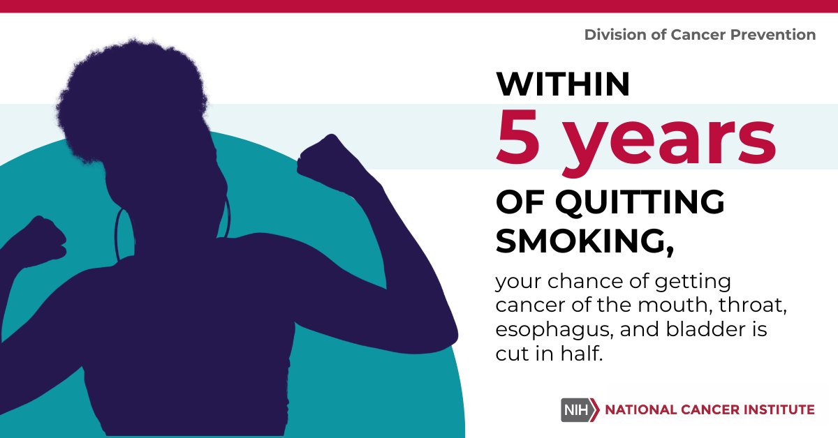 theNCI's tweet photo. There are so many great reasons to stop smoking. The health benefits of quitting smoking can help most of the major parts of your body: from your brain 🧠 to your DNA 🧬. Get help today.  https://t.co/9QyhqEyWqc  #YouCanQuit  #QuitSmoking https://t.co/AXSp211i11