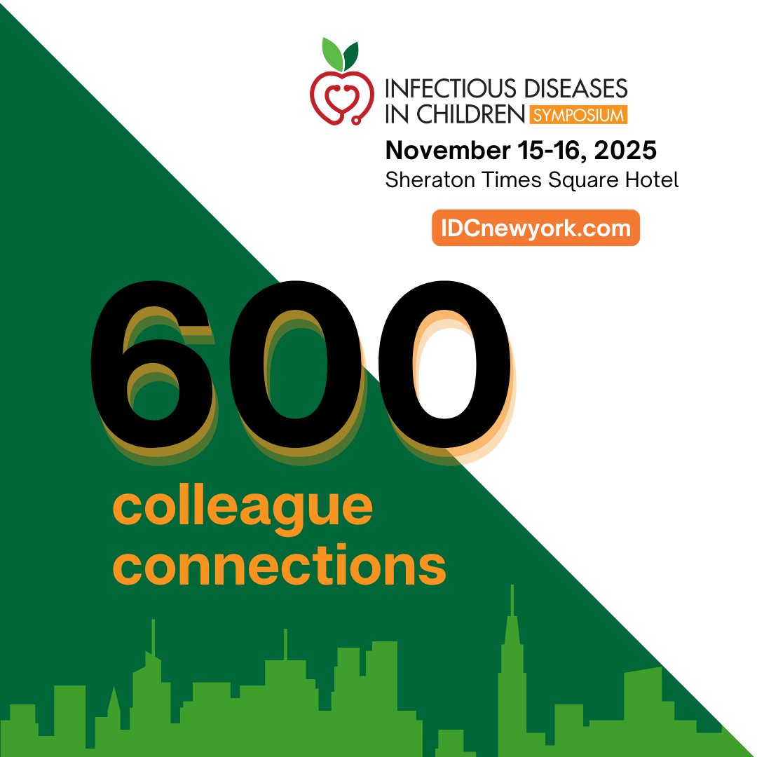 More than 600 colleagues will be joining us for the Infectious Disease in Children Symposium! Get ready for a day of learning, networking and advancing pediatric care. IDCnewyork.com #infectiousdisease #pediatrics #pedsnurse #physician #nurse #nursepractitioner