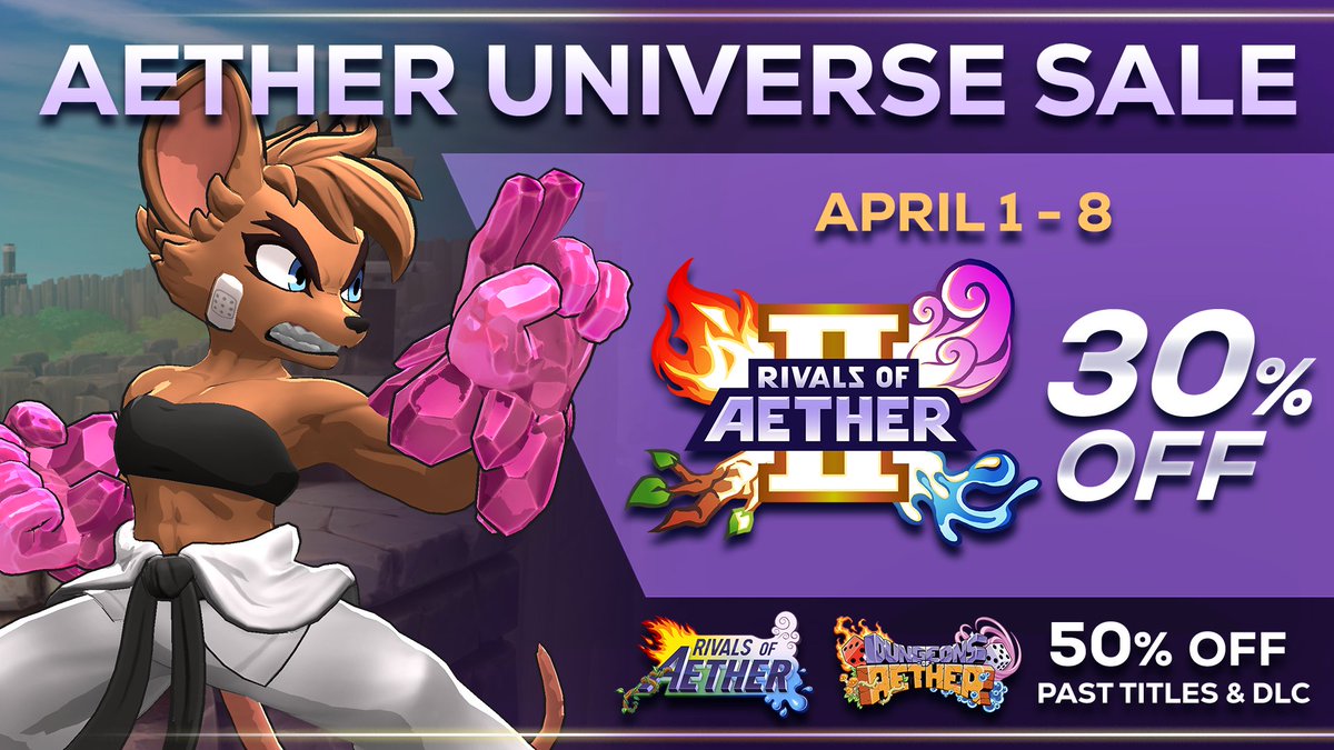 To celebrate our favorite holiday, all of our games on Steam are on sale for 1 week! Get Rivals II for 30% off, and any of our past titles for 50% off!