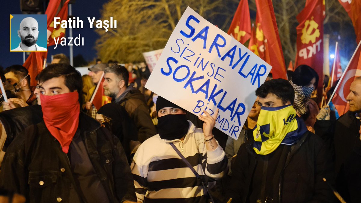 🖊️Fatih Yaşlı (<a href="/fatih_yasli/">fatih yaşlı</a>) yazdı

31 Mart seçimlerinden 19 Mart seçimsizleştirme operasyonuna

❝ Türkiye halkı 22 yılın sonunda piyasacılıkla dinciliğin ölümcül sentezine kolay kolay teslim olmayacağını sokaklarda bir kez daha gösterdi. ❞

haber.sol.org.tr/yazarlar/fatih…