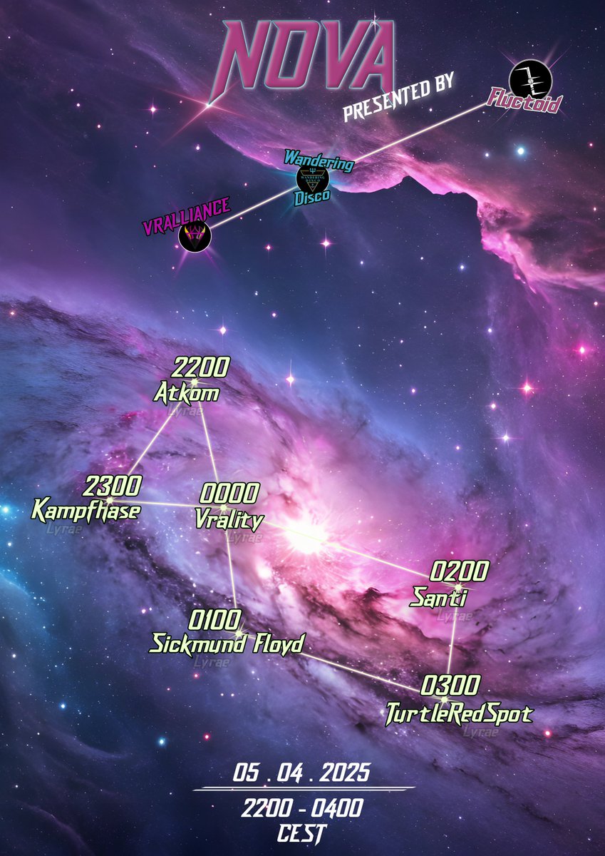 WanderingVR's tweet image. Nova collab with @vralitymusic and fluctoid this saturday! lets goo