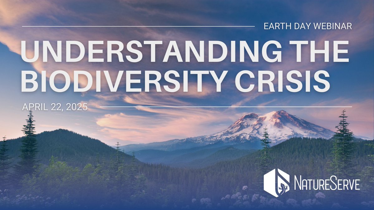 Happy #EarthMonth! 🌎 At NatureServe, every day is Earth Day—but this month, we’re taking a moment to celebrate. Join us for a special Earth Day webinar on April 22.
Register now ⬇️
NatureServe.zoom.us/webinar/regist…

#EarthDay2025 #Biodiversity #NatureServe