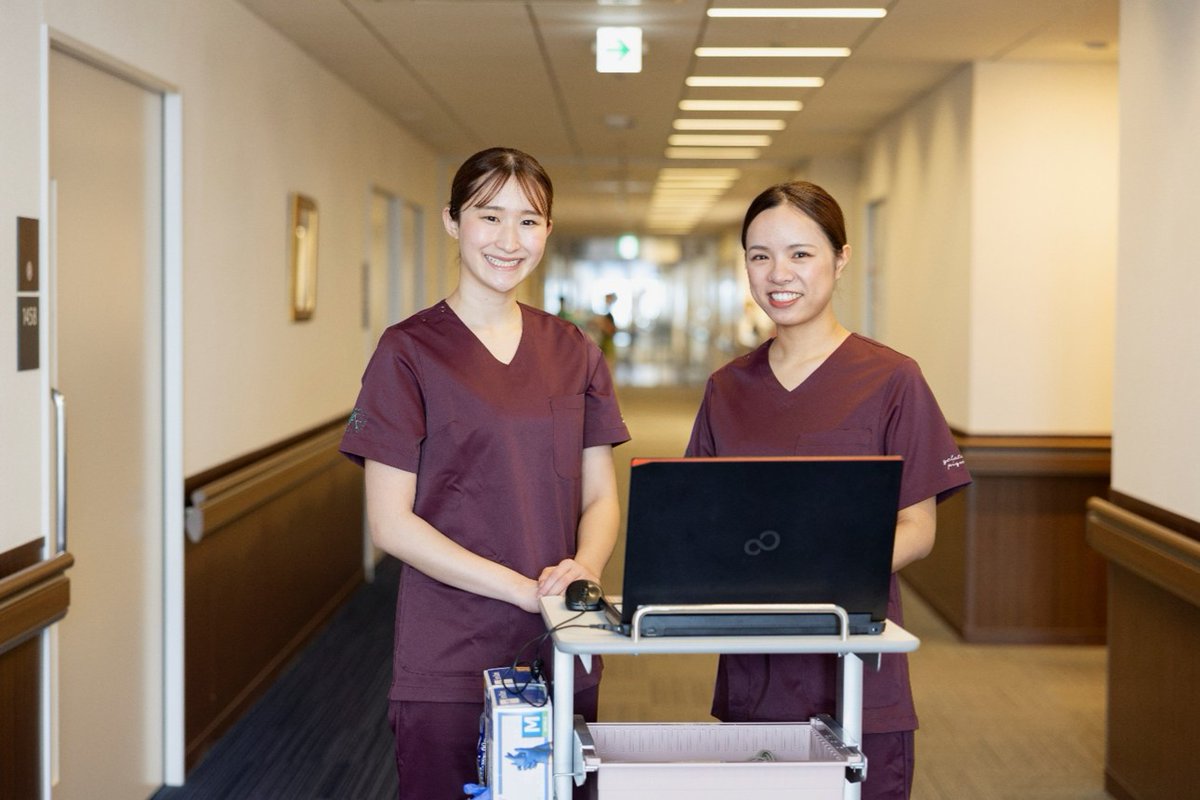 看護師のユニフォームに新デザイン追加✨ 「患者さんに優しい」「患者