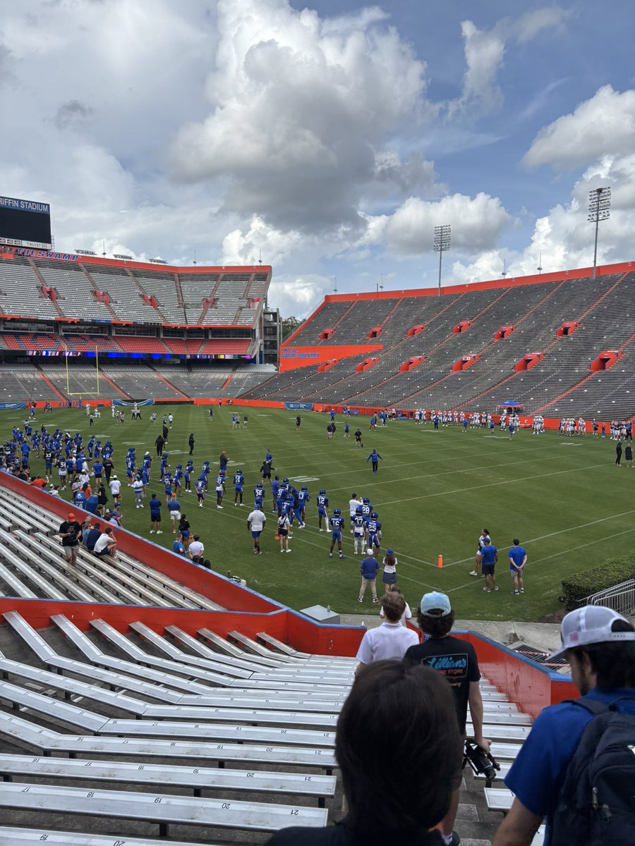 Practice in The Swamp for <a href="/GatorsFB/">Florida Gators Football</a> today 
#Gators