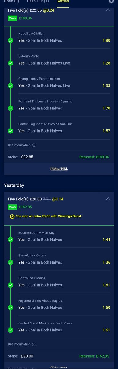 JackFinnetty's tweet photo. Had a good few days on the bets there ⚽️🤑 https://t.co/kODDmNUtMw