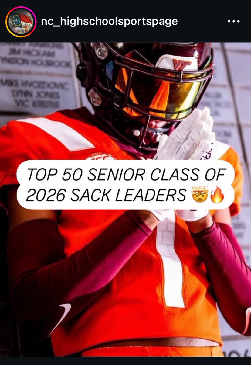 🚨 2026 Rush End/LB 2️⃣4️⃣ Amari Robinson <a href="/Amari_Robinson_/">Amari Robinson</a> with some preseason recognition! #Sacks 
Junior Stats: 58 TKLs 12 TFLs 8 Sacks