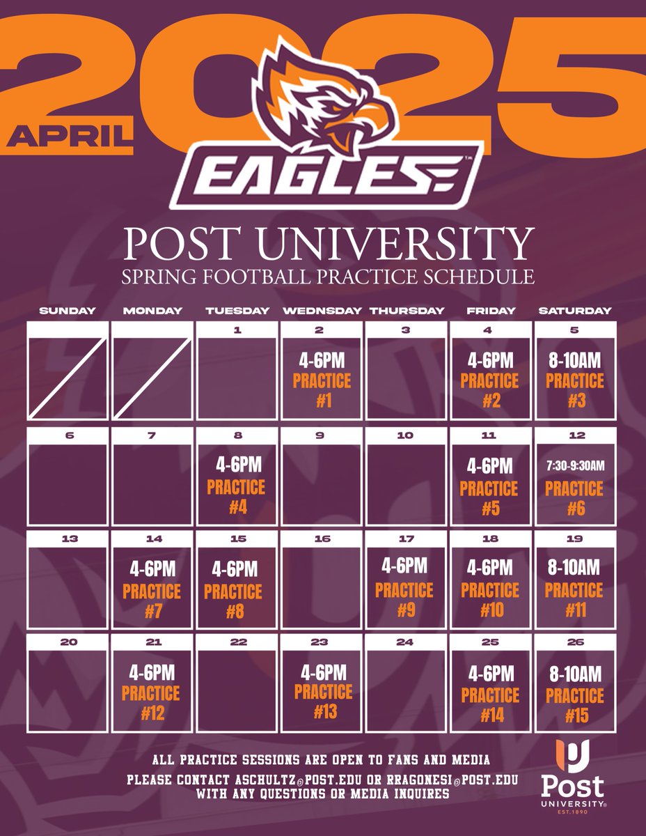 Post University Football 🦅 (@post_fb) on Twitter photo 