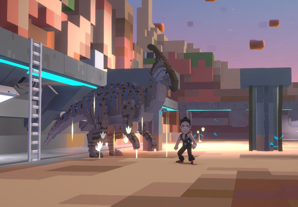 jaydevdas13's tweet photo. Caring for my Dinosaur in Jurassic World: Dinosaur Preserve in @TheSandboxGame https://t.co/iuxFbRZ5OB #AlphaSeason5 https://t.co/L0l6brJsyF