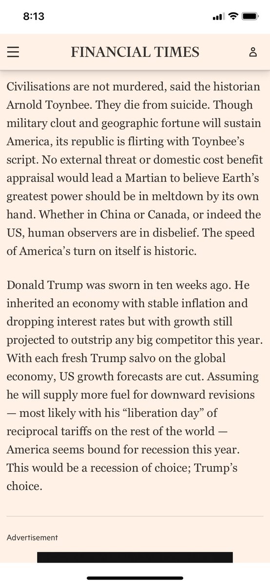 Musing as only a scholarly British voice can.