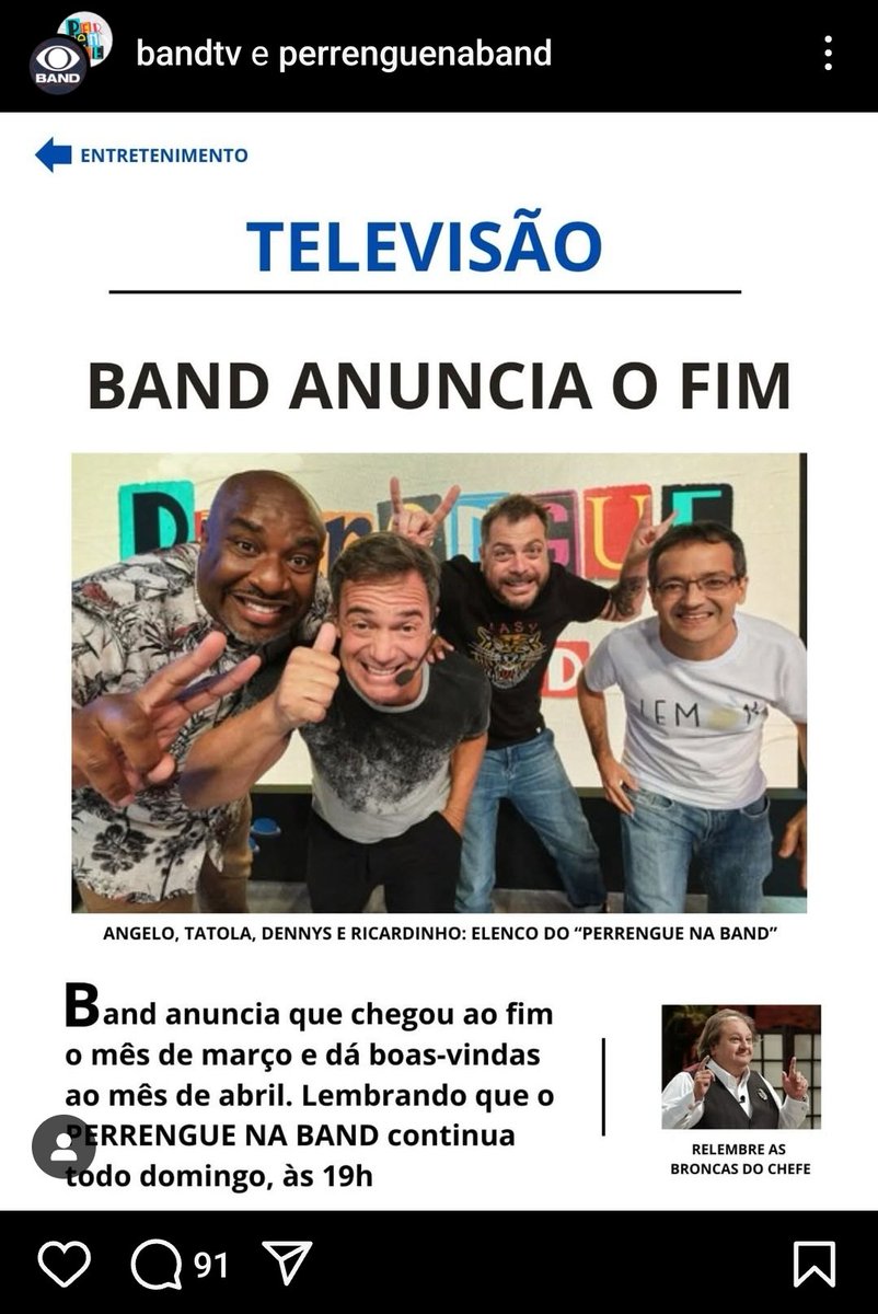 A Band fazendo pegadinha de primeiro de abril com o Perrengue 🗣