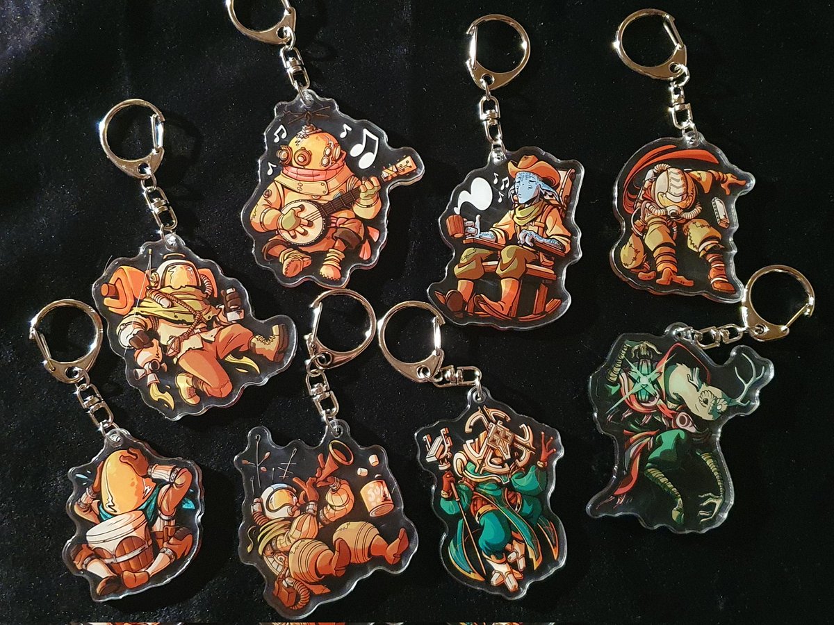 Elwensa's tweet photo. A bunch of tiny friends! All of them will be sold at my artist booth at Polymanga!
Also available as stickers 💚 https://t.co/KVlqn5vJbI